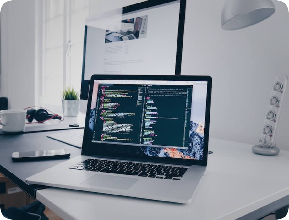 Image of technologies and code